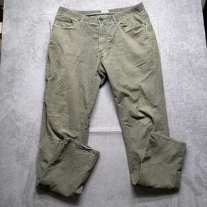 Faherty Men's Corduroy Pants Green Casual Stretch‎ Five Pocket Size 33